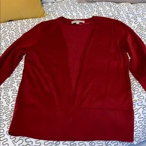 Loft red cardigan
